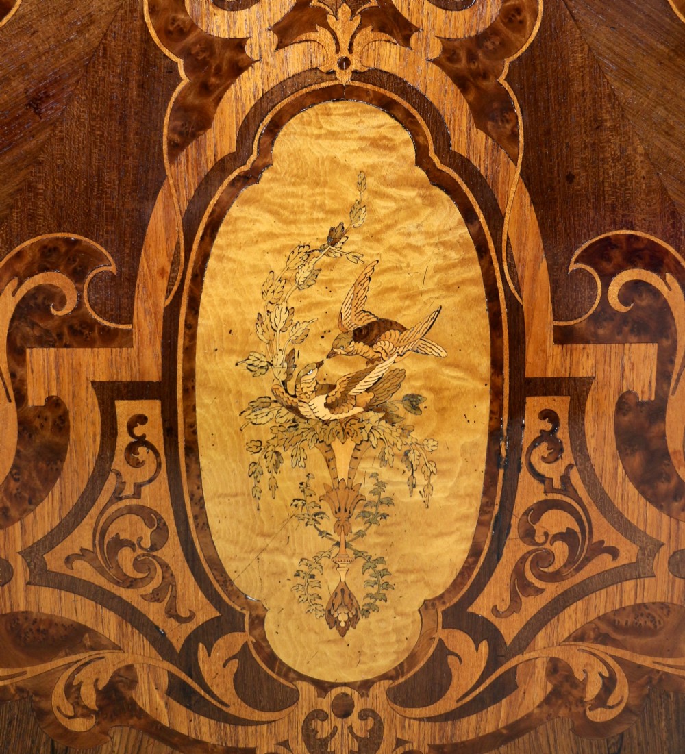 Victorian Marquetry Inlaid Circular Centre Table View XXVIII