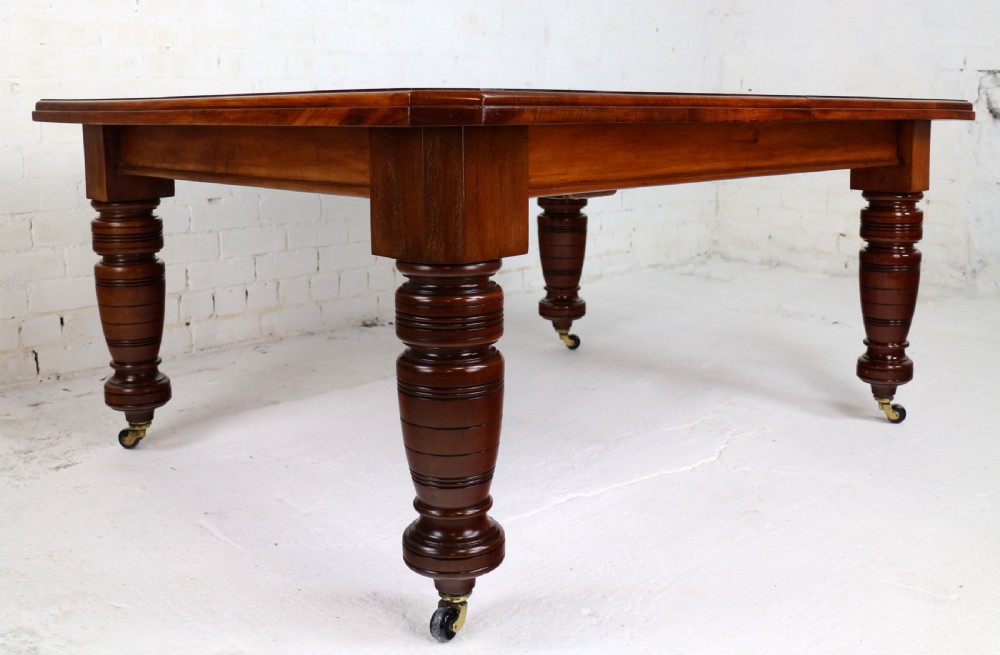 Maple & Co Victorian Mahogany Extending Dining Table with Three Leaves View XXIII