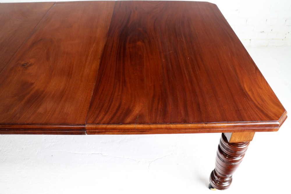 Maple & Co Victorian Mahogany Extending Dining Table with Three Leaves View XXVIII