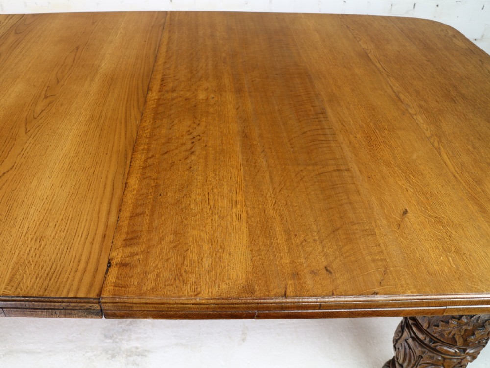 Edwards & Roberts Victorian Oak Extending Dining Table & 7 Leaves, 20ft, seats up to 22-24 View XXIX