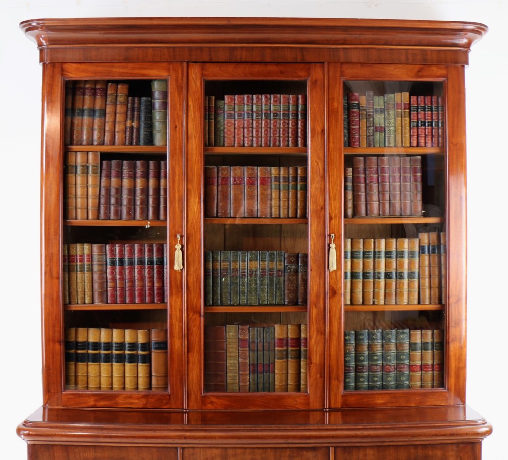 Victorian Mahogany Three Door Bookcase View III