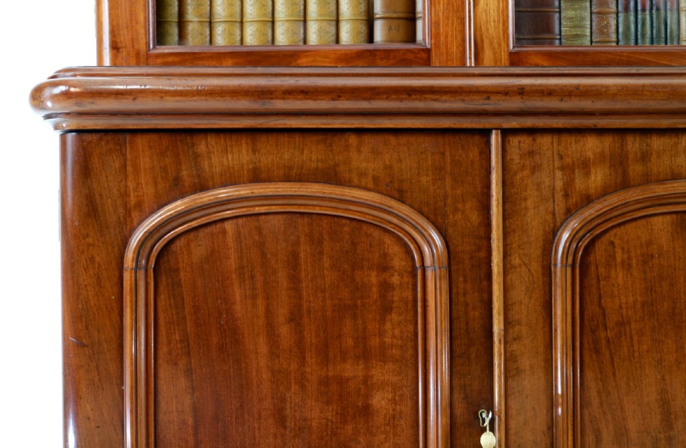 Victorian Mahogany Three Door Bookcase View X