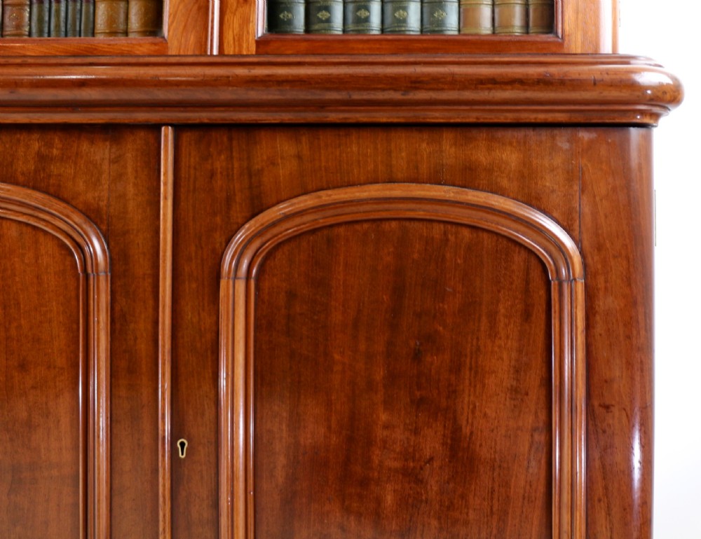 Victorian Mahogany Three Door Bookcase View XI