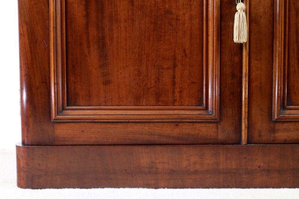 Victorian Mahogany Three Door Bookcase View XII