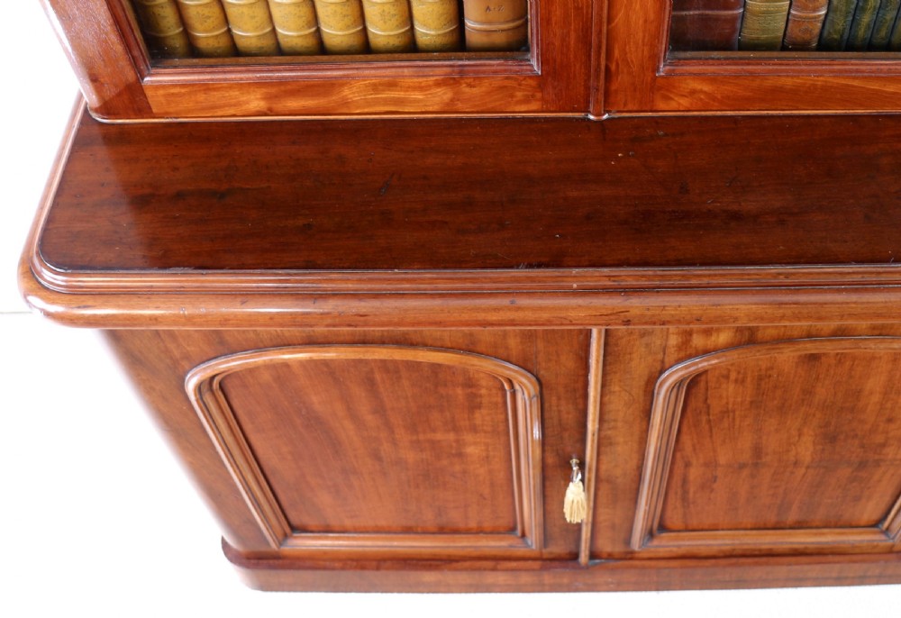 Victorian Mahogany Three Door Bookcase View XIV
