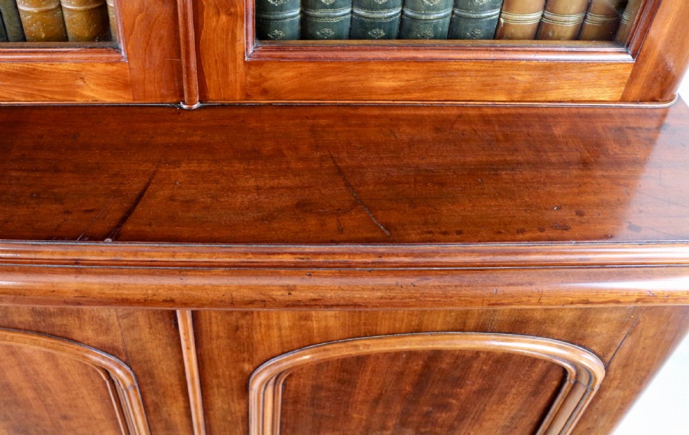 Victorian Mahogany Three Door Bookcase View XVI