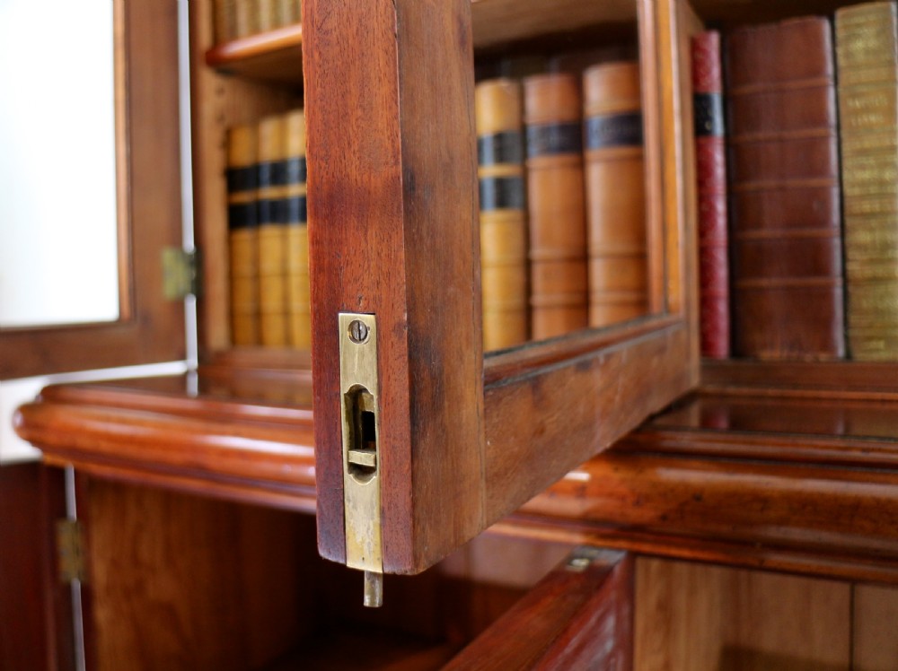 Victorian Mahogany Three Door Bookcase View XXVI