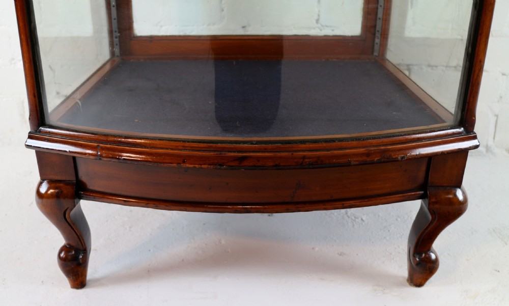 Victorian Mahogany Bowfront Shop Display Cabinet View XIII