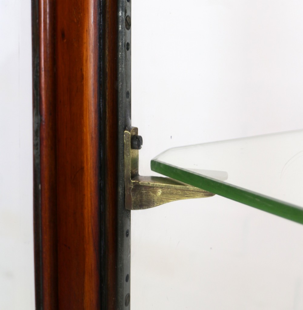 Victorian Mahogany Bowfront Shop Display Cabinet View XIV