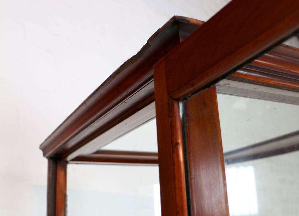 Victorian Mahogany Bowfront Shop Display Cabinet View XXIV