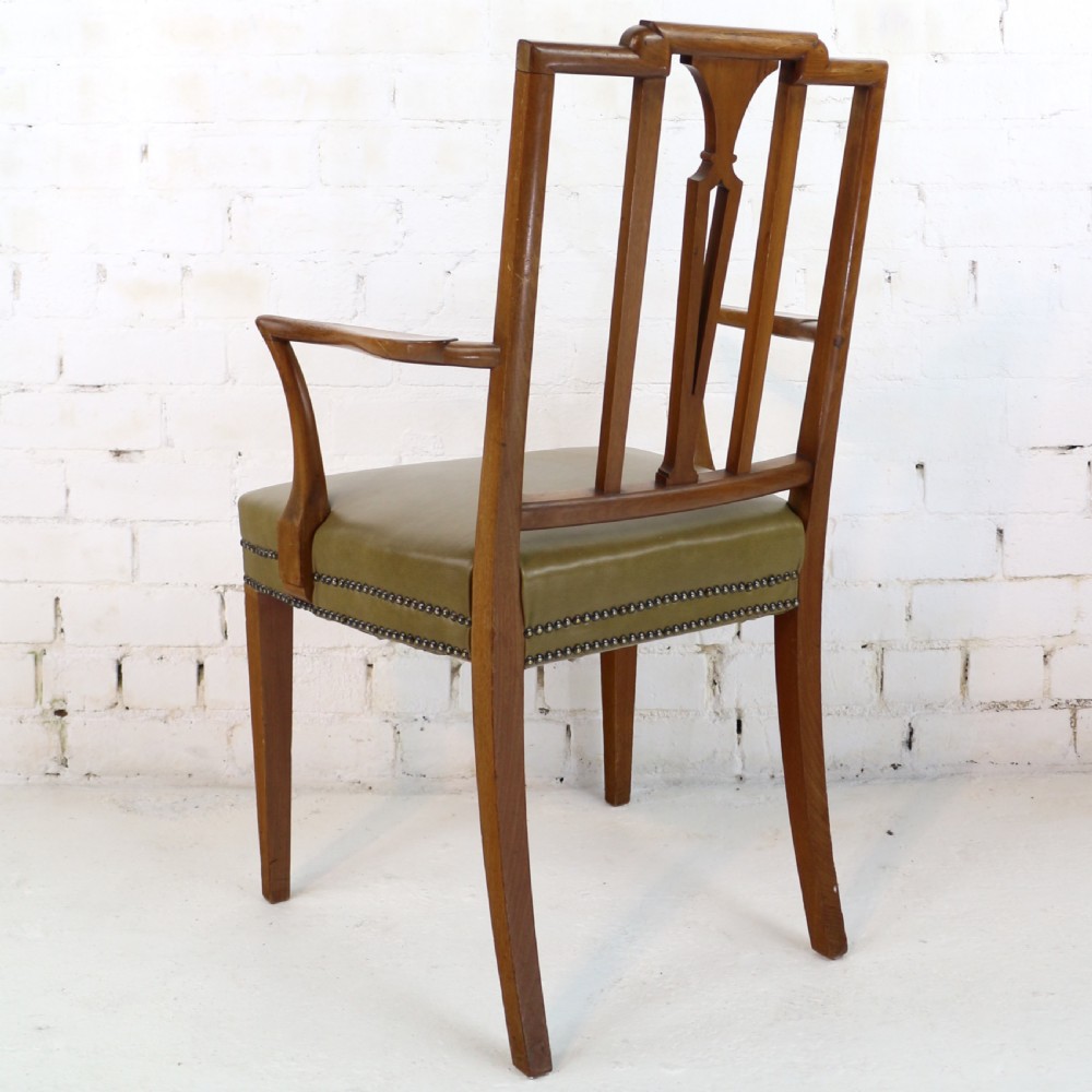 Set of Twelve Sheraton Revival Mahogany Inlaid Dining Chairs by James Garvie & Sons, Aberdeen (12) View XX