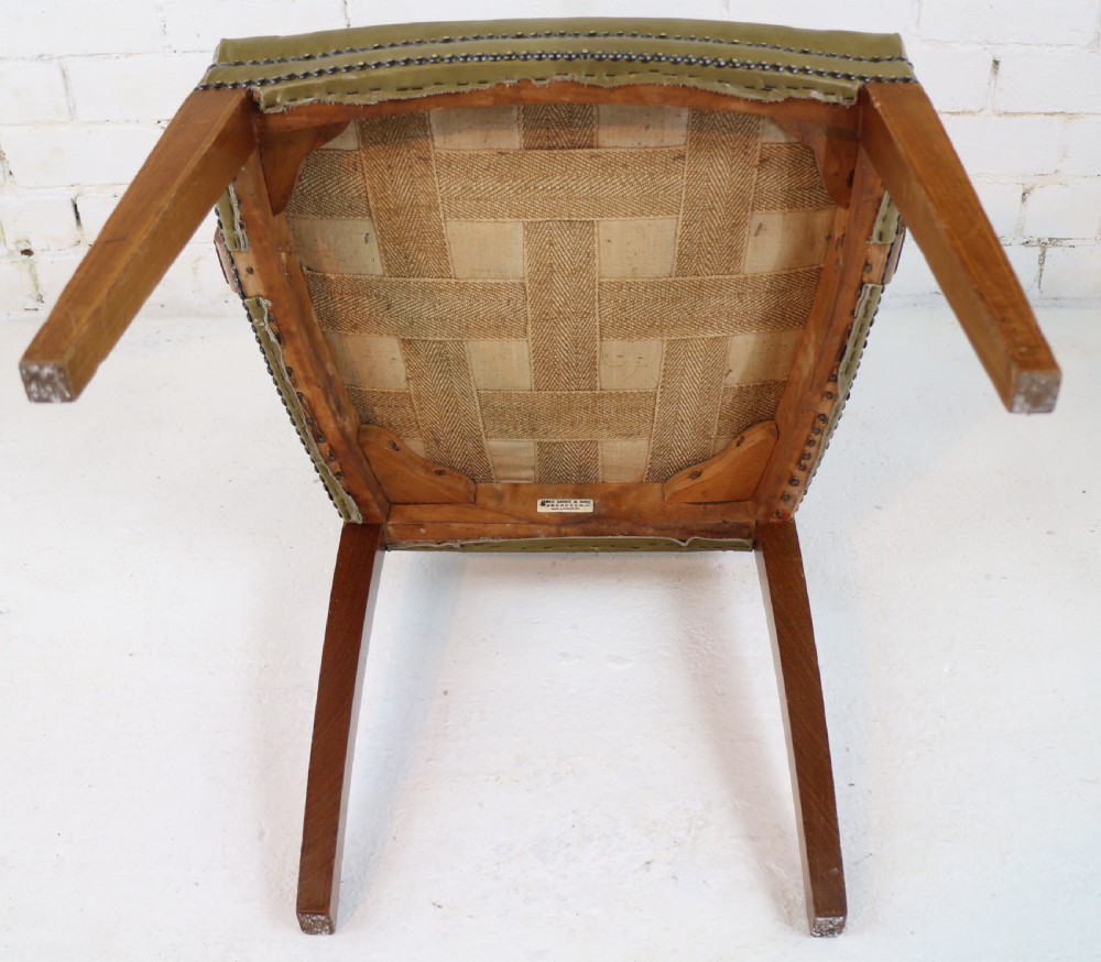 Set of Twelve Sheraton Revival Mahogany Inlaid Dining Chairs by James Garvie & Sons, Aberdeen (12) View XXVII