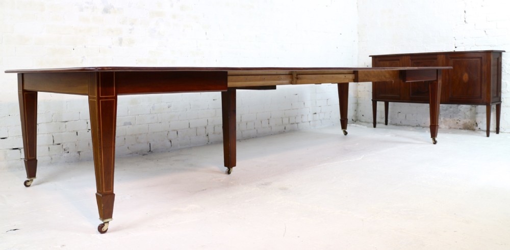 Antique Mahogany Extending Dining Table with Four Leaves & Leaf Holder by James Garvie & Sons, Aberdeen View VII