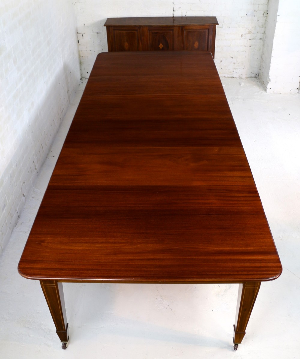 Antique Mahogany Extending Dining Table with Four Leaves & Leaf Holder by James Garvie & Sons, Aberdeen View VIII