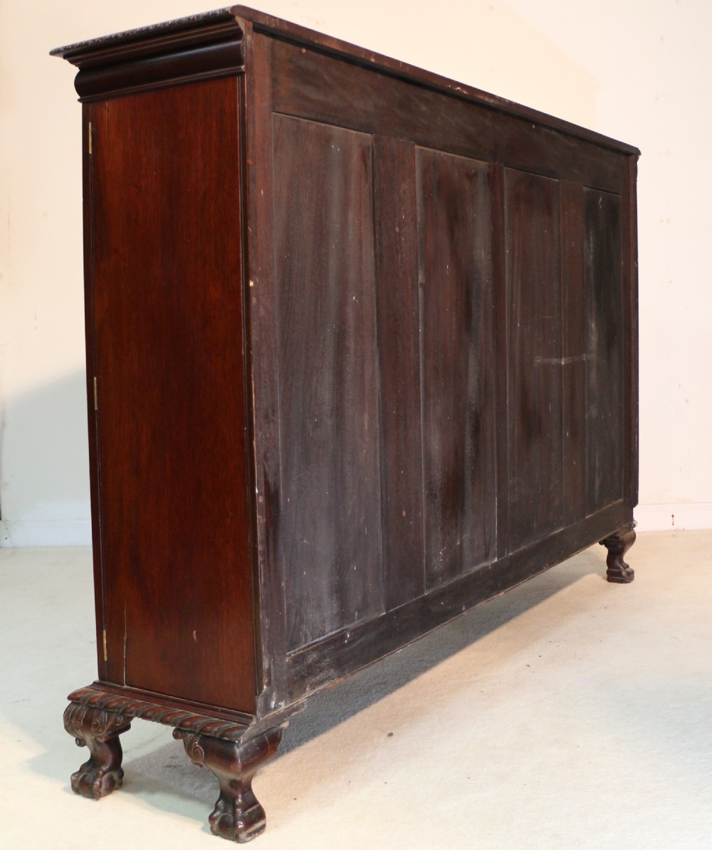 Victorian Breakfront Carved Mahogany Glazed Bookcase View XXVIII