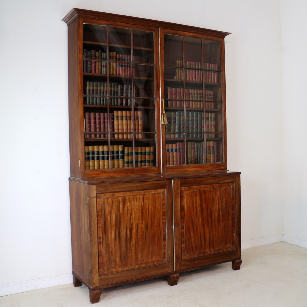 Regency Mahogany Bookcase Cabinet View III