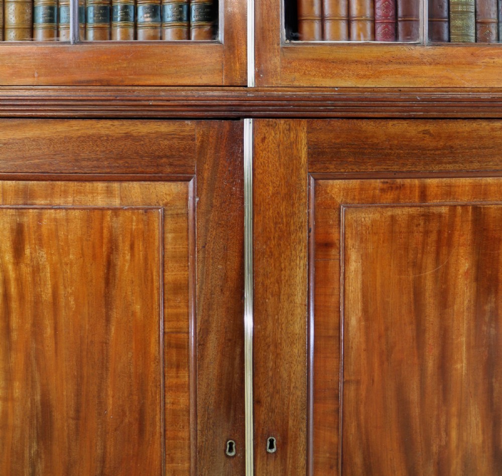 Regency Mahogany Bookcase Cabinet View XI
