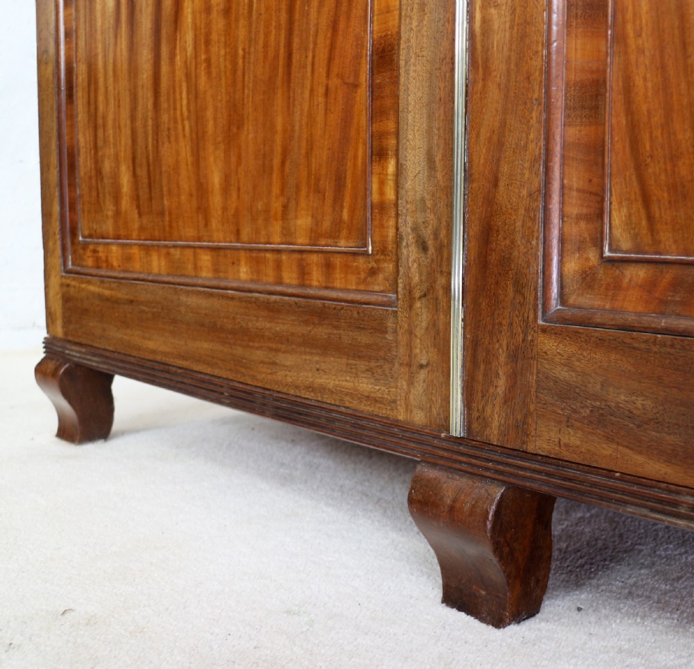 Regency Mahogany Bookcase Cabinet View XIV
