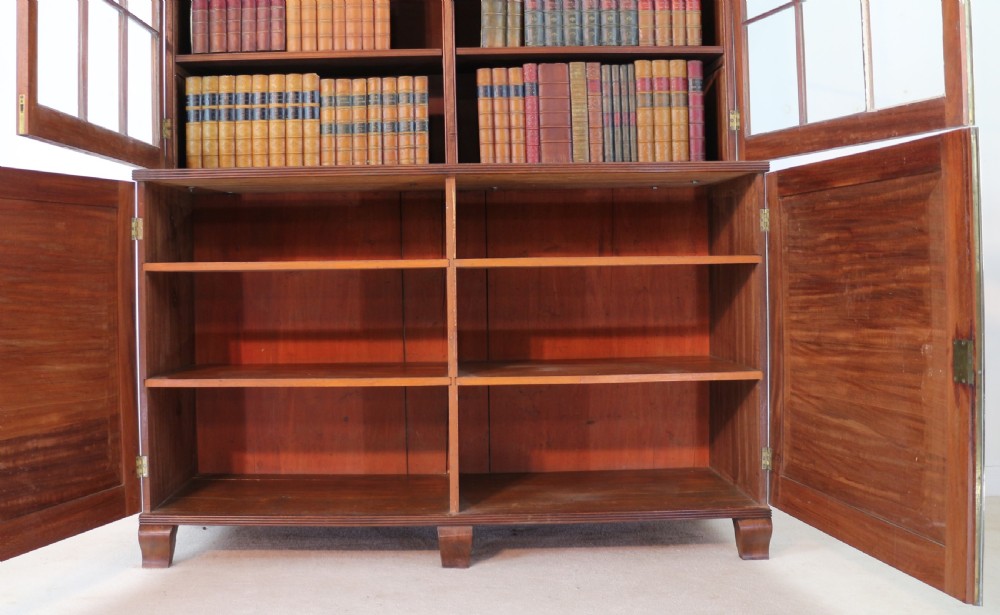 Regency Mahogany Bookcase Cabinet View XX