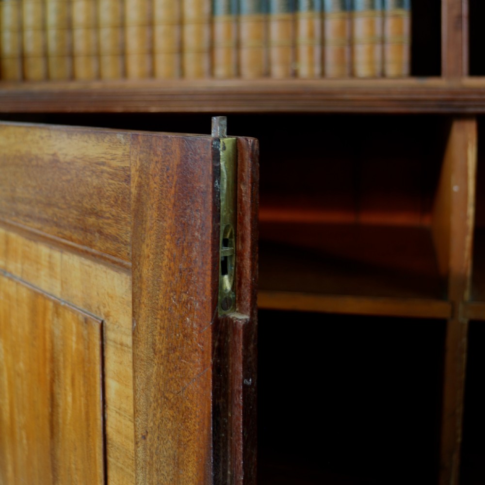 Regency Mahogany Bookcase Cabinet View XXI