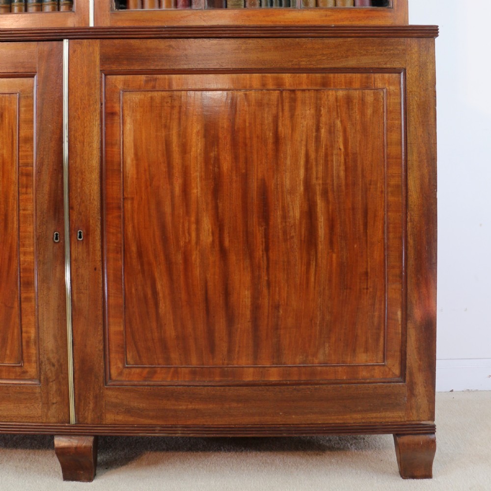 Regency Mahogany Bookcase Cabinet View XXIX
