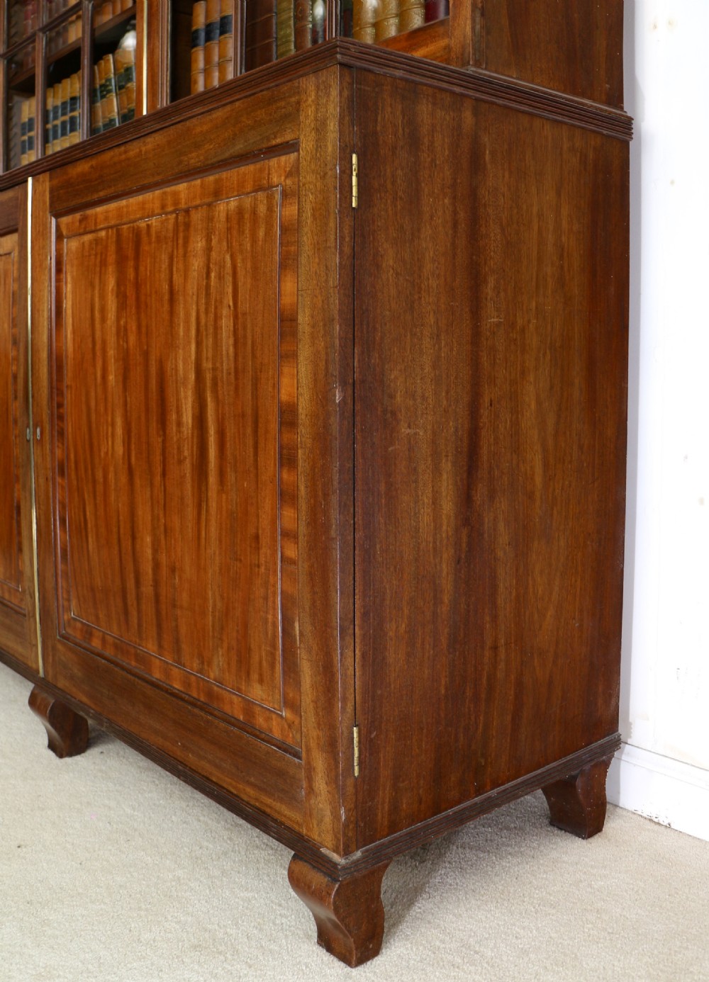 Regency Mahogany Bookcase Cabinet View XXX