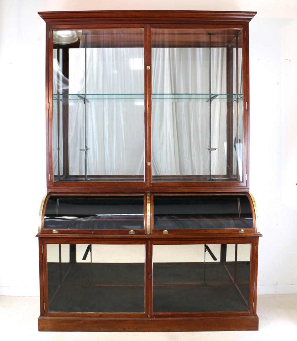 Victorian Mahogany Shop or Jewellery Display Cabinet View XXI