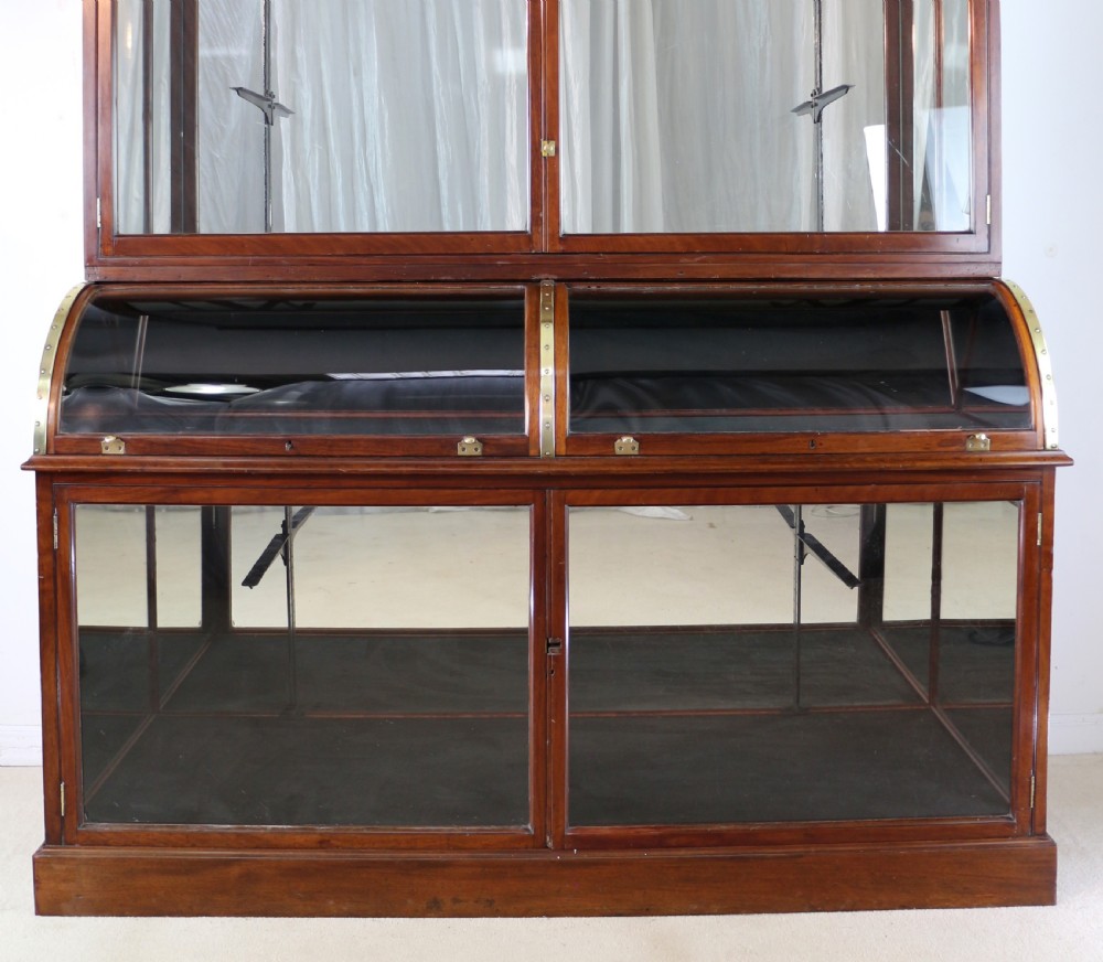 Victorian Mahogany Shop or Jewellery Display Cabinet View II