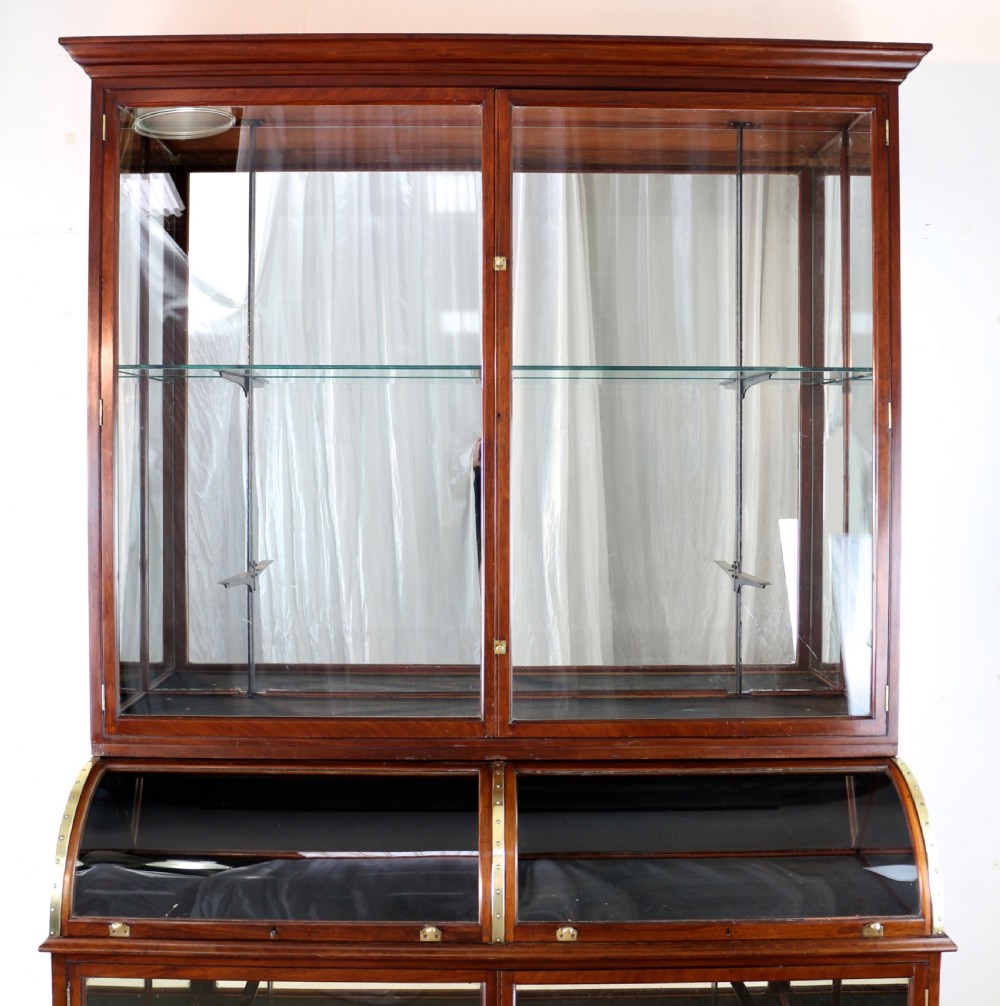 Victorian Mahogany Shop or Jewellery Display Cabinet View III
