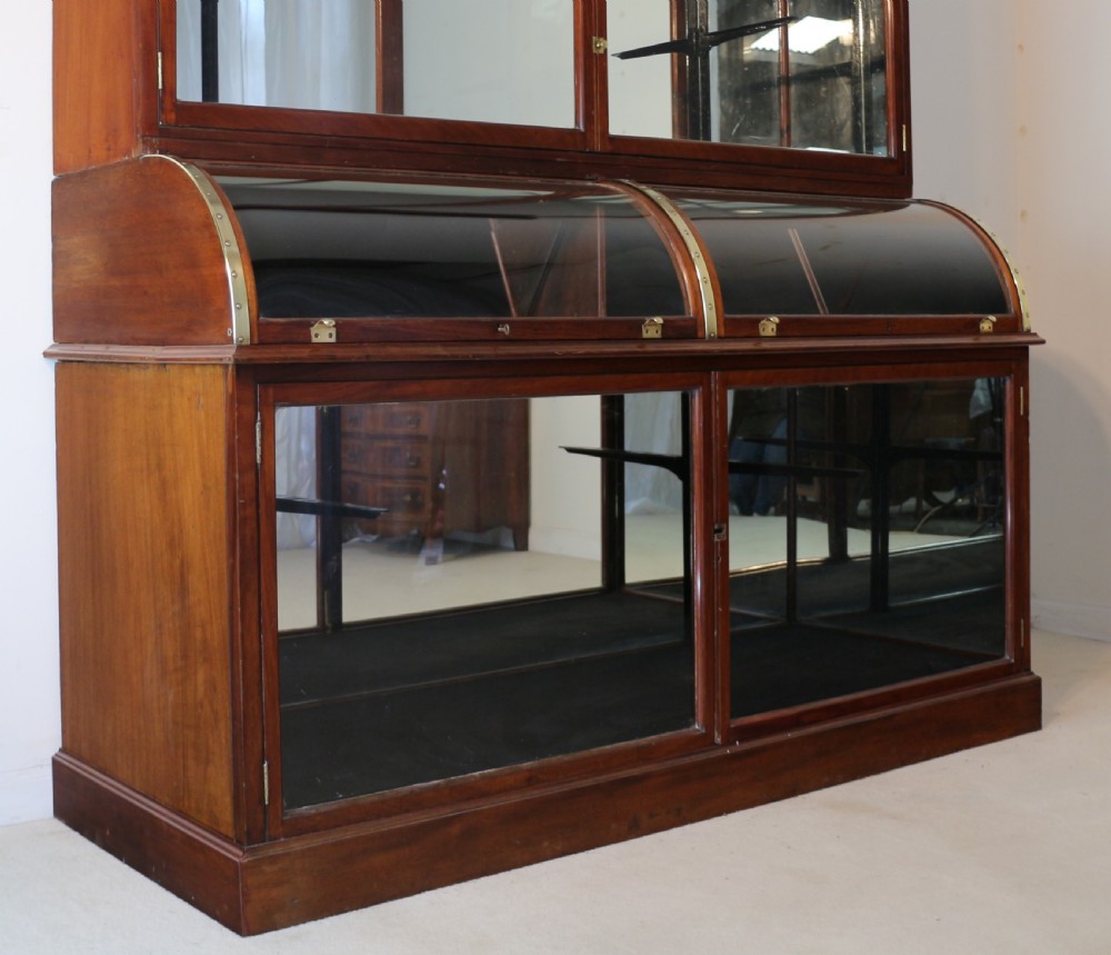 Victorian Mahogany Shop or Jewellery Display Cabinet View V