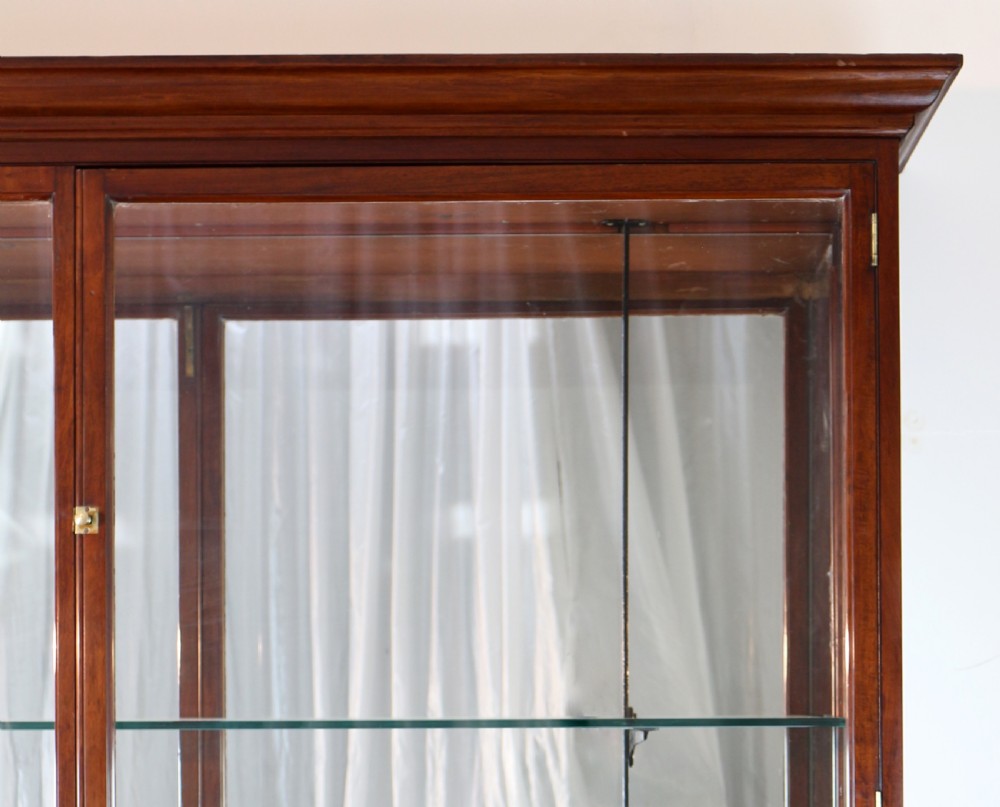 Victorian Mahogany Shop or Jewellery Display Cabinet View VI