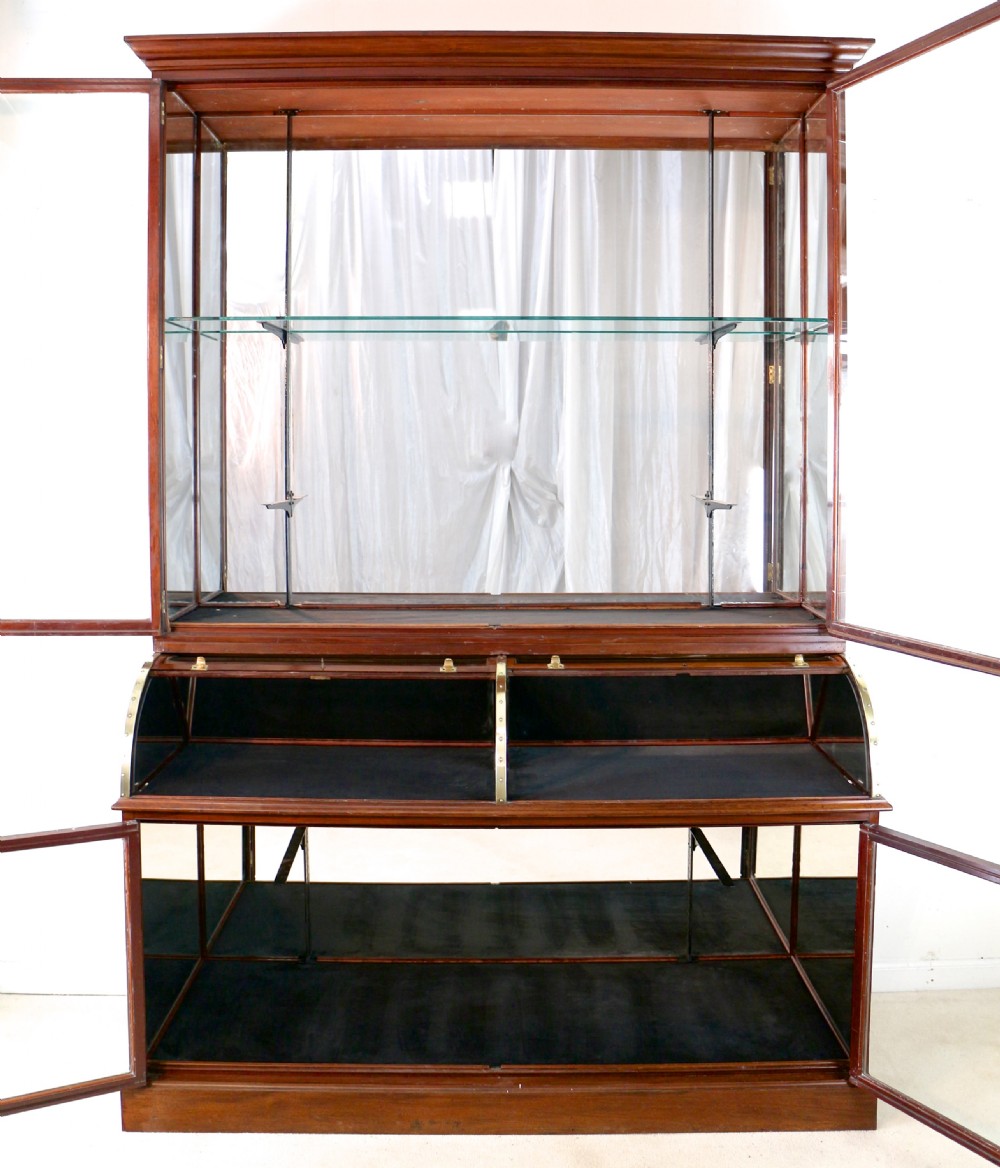Victorian Mahogany Shop or Jewellery Display Cabinet View XII