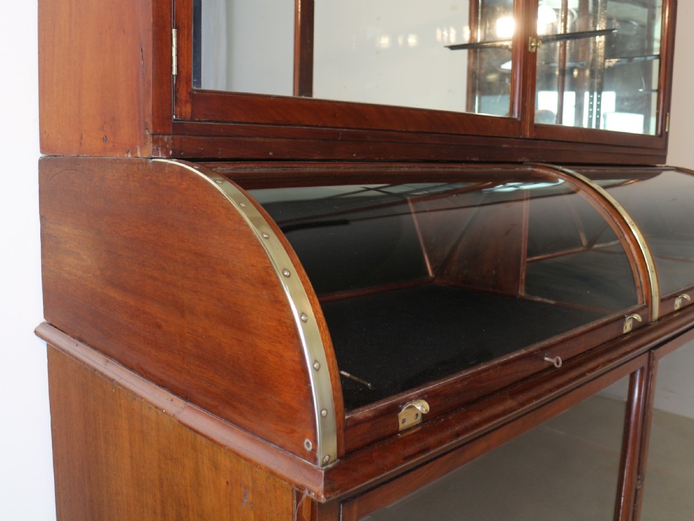 Victorian Mahogany Shop or Jewellery Display Cabinet View XV