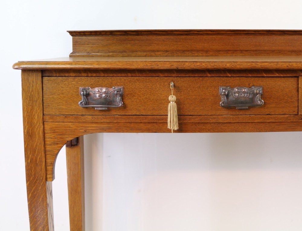 Arts & Crafts Oak Hall or Serving Table by James Shoolbred & Co, London View IV