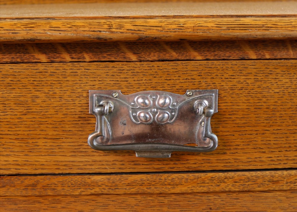 Arts & Crafts Oak Hall or Serving Table by James Shoolbred & Co, London View XI