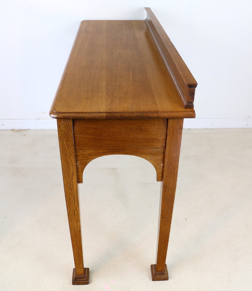 Arts & Crafts Oak Hall or Serving Table by James Shoolbred & Co, London View XVII