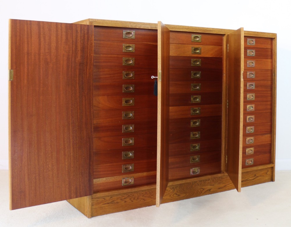 Oak and Mahogany Museum Collector’s Cabinet, c.1930 View XV