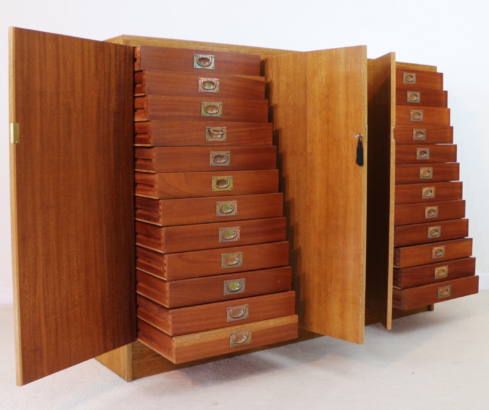 Oak and Mahogany Museum Collector’s Cabinet, c.1930 View XVII