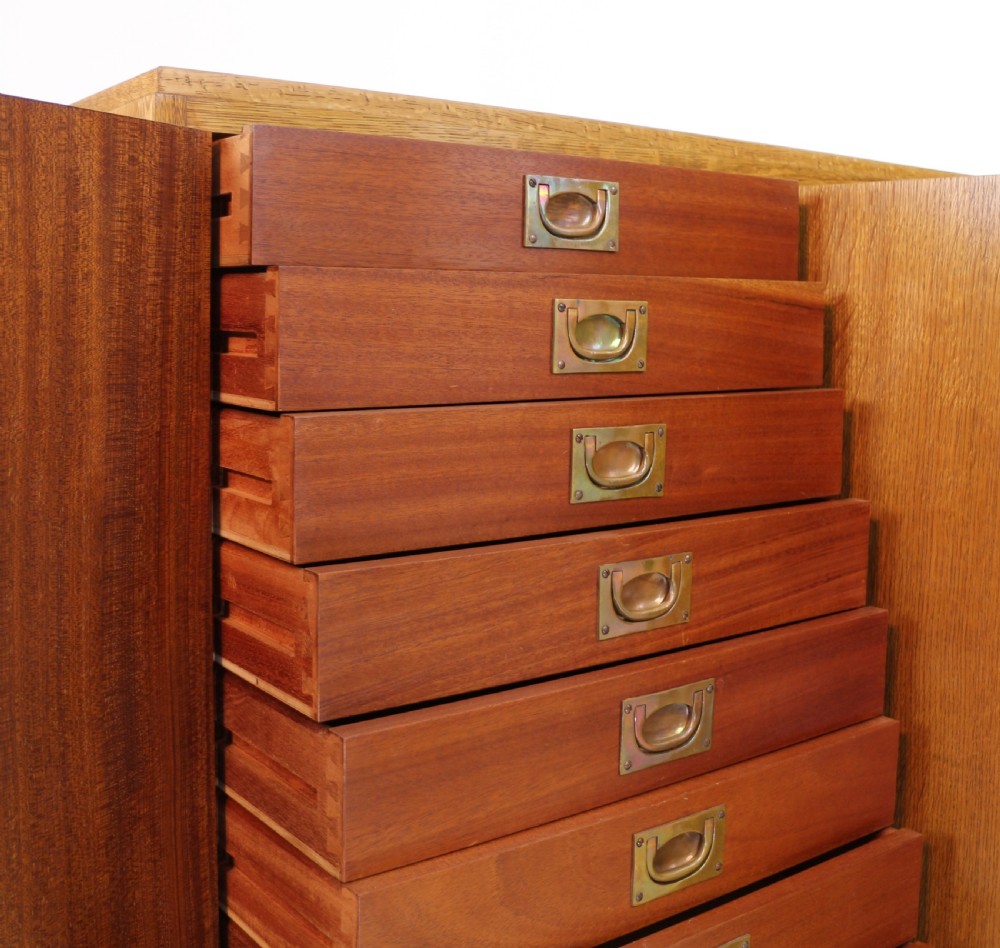 Oak and Mahogany Museum Collector’s Cabinet, c.1930 View XX