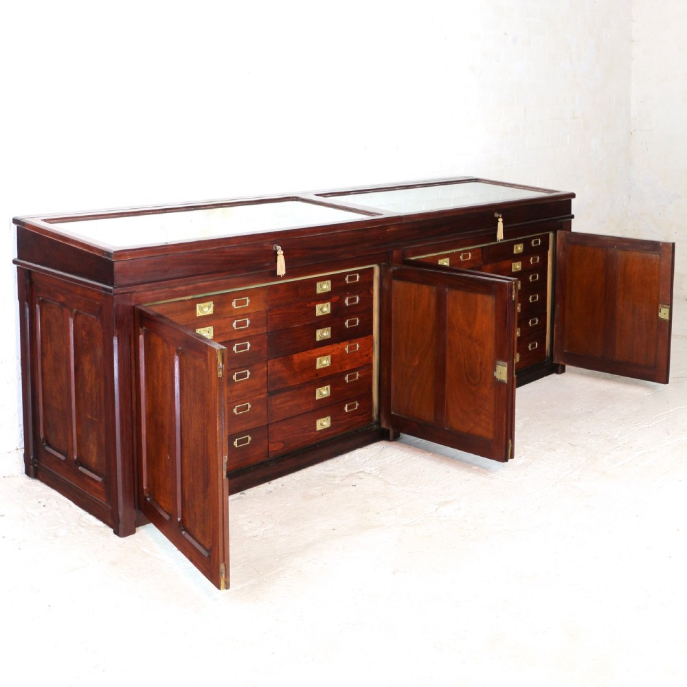 Victorian Mahogany Museum Specimen or Collectors Cabinet