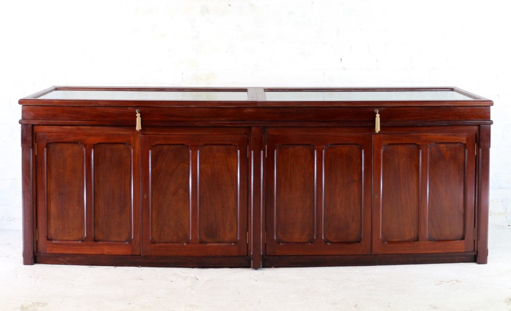 Victorian Mahogany Museum Specimen or Collectors Cabinet View II