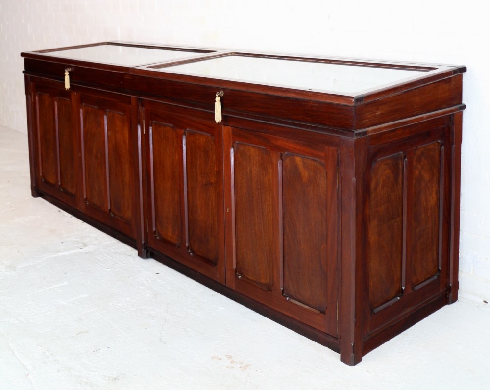 Victorian Mahogany Museum Specimen or Collectors Cabinet View III