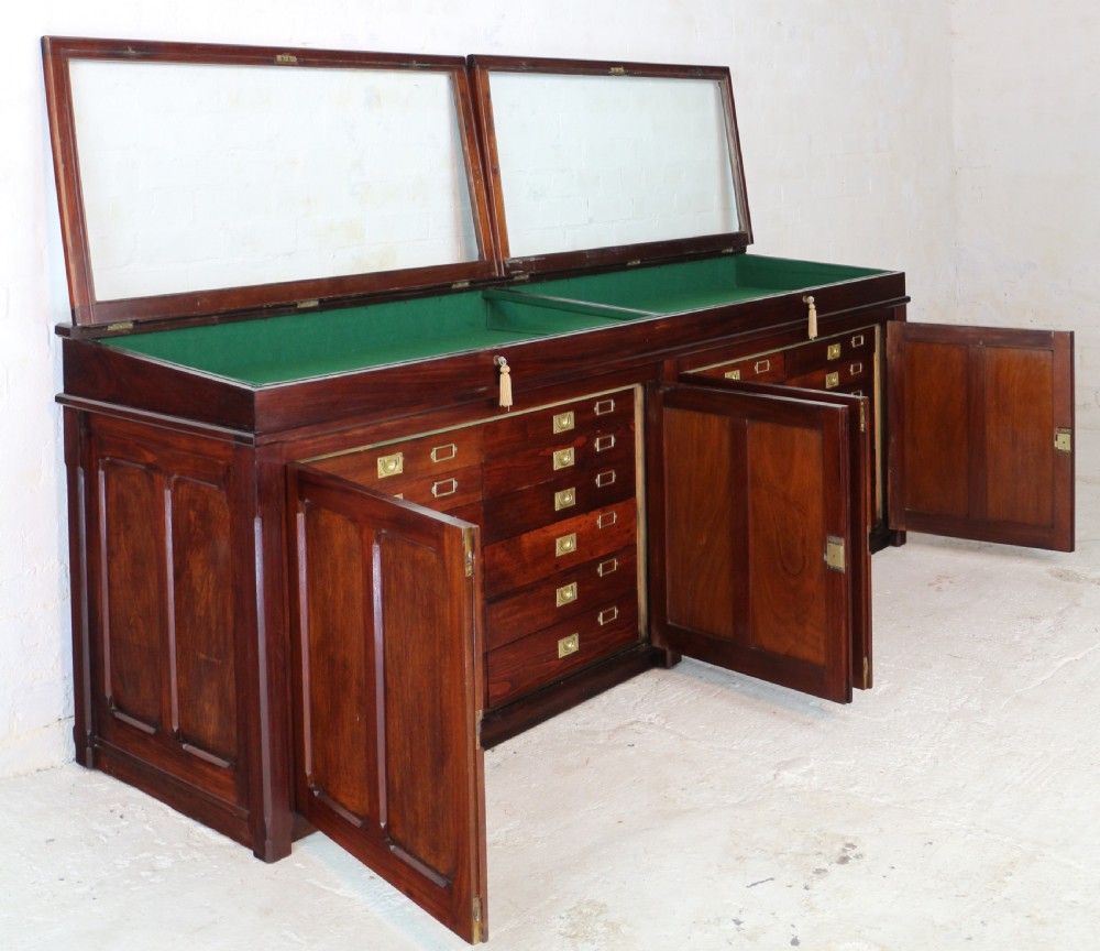 Victorian Mahogany Museum Specimen or Collectors Cabinet View XIV
