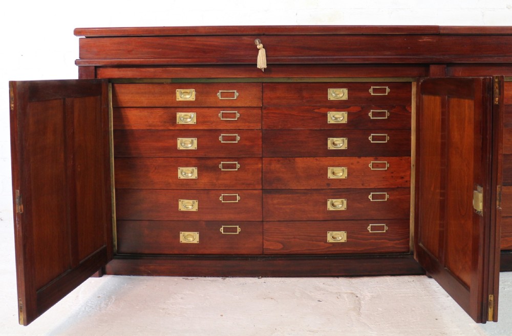 Victorian Mahogany Museum Specimen or Collectors Cabinet View XV