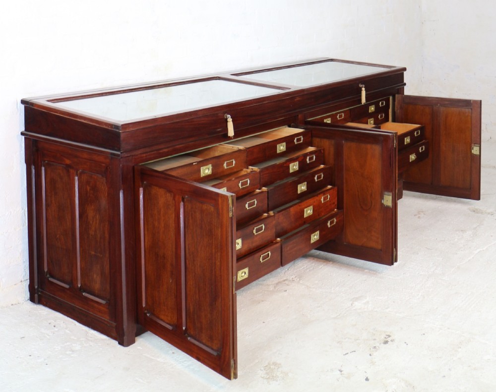 Victorian Mahogany Museum Specimen or Collectors Cabinet View XVI