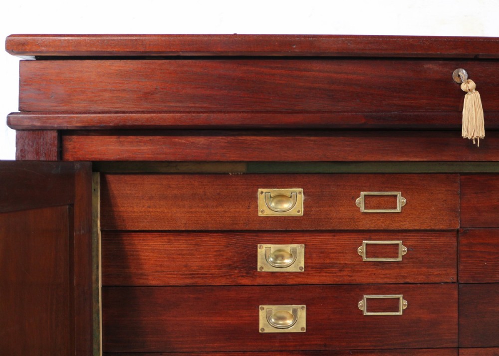 Victorian Mahogany Museum Specimen or Collectors Cabinet View XVII