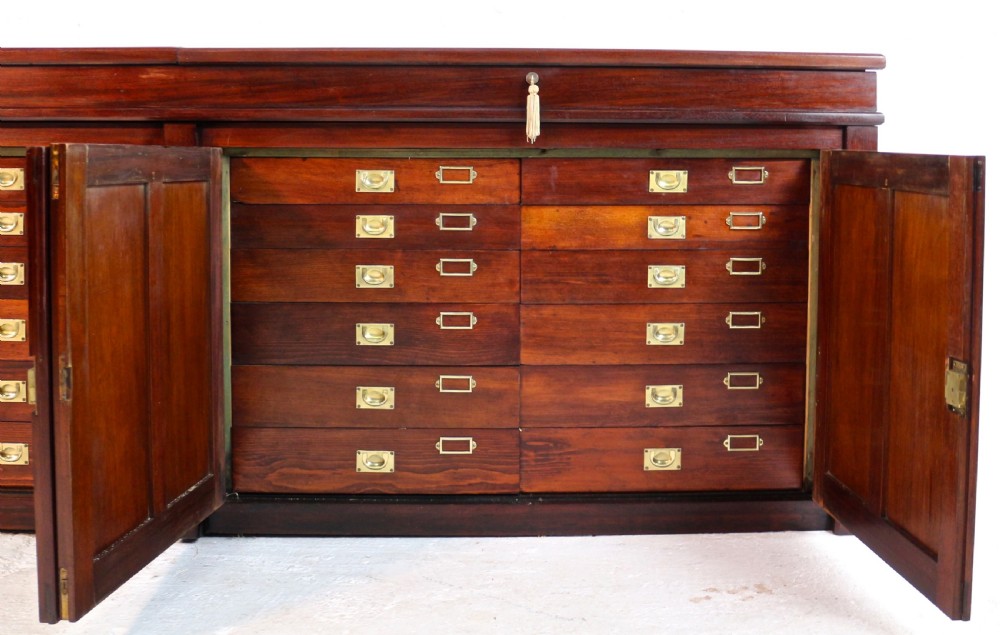 Victorian Mahogany Museum Specimen or Collectors Cabinet View XVIII