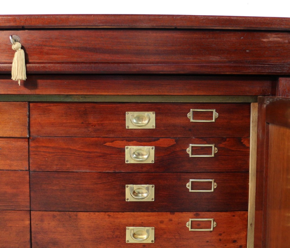 Victorian Mahogany Museum Specimen or Collectors Cabinet View XIX