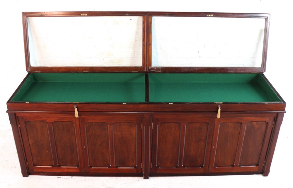 Victorian Mahogany Museum Specimen or Collectors Cabinet View XXI