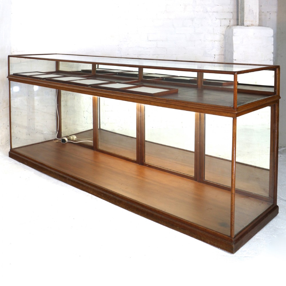 Victorian Mahogany Jewellery Display Shop Cabinet View V